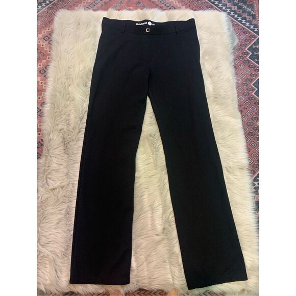 Betabrand Straight-Leg Classic Dress Pant Yoga Pant Black Large - Picture 4 of 11